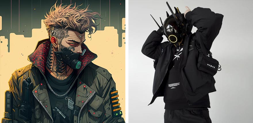 cyberpunk and techwear fashion