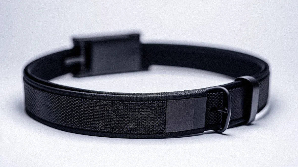 a black techwear belt