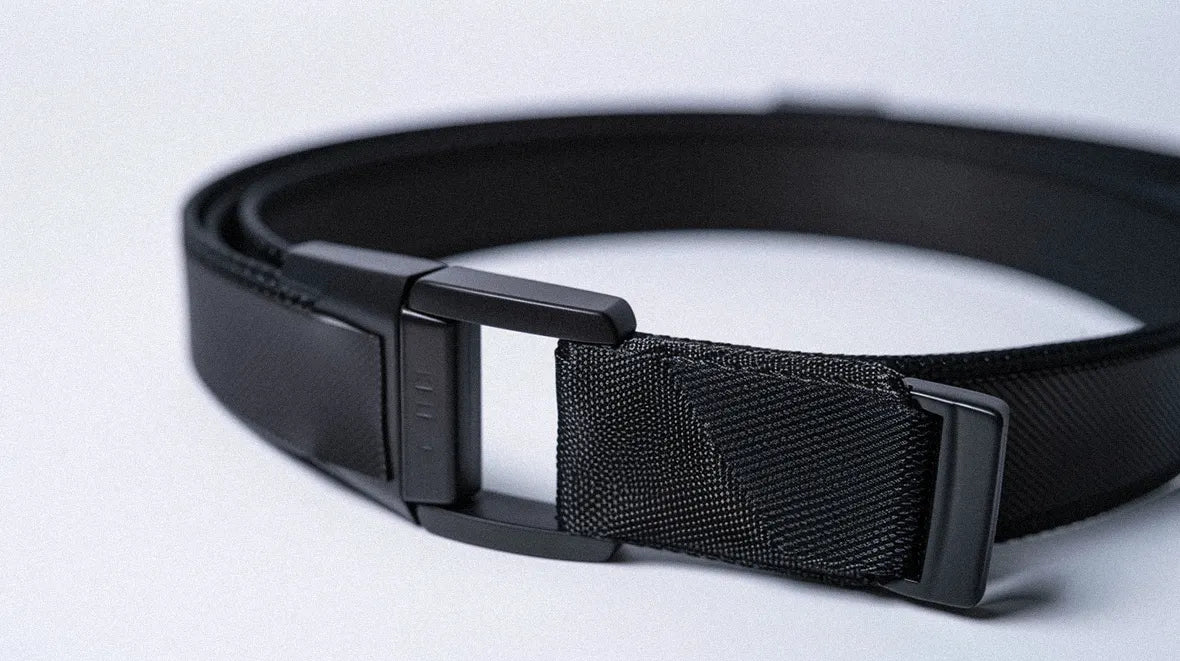 a black techwear belt