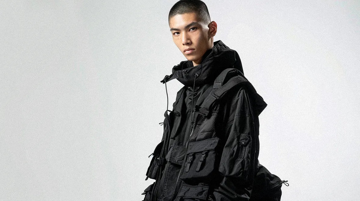 asian man in warcore outfit