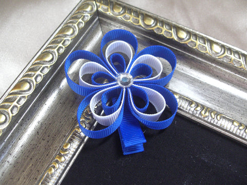 Make a 3 layer 5 petals flower with ribbon