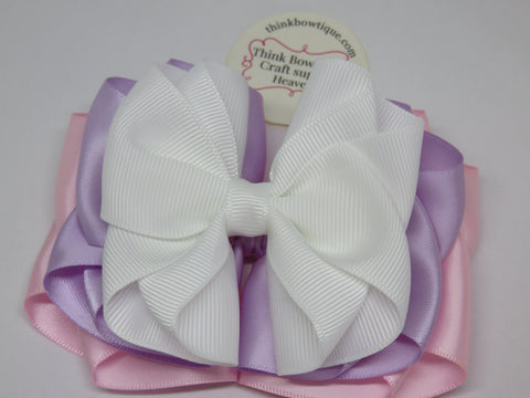 Make a layered ribbon bow