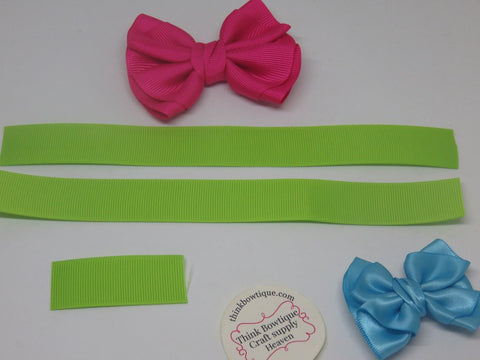 Make a Amelia hair bow with ribbon
