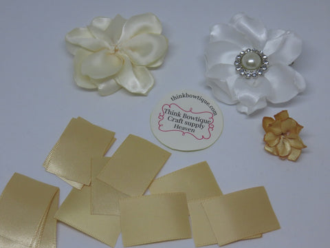 how to make a satin ribbon flower