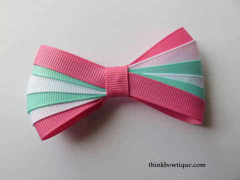 Make a layered ribbon bow