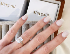 vacation travel rings, faux diamond engagement rings for women online at margalit rings