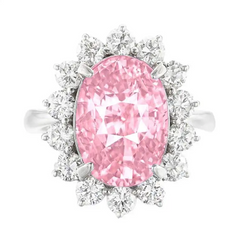 Lady Gage Pink Engagement Ring Daisy Sapphire
