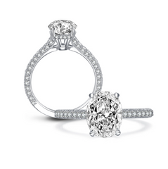 fake engagement rings for women under $500 online by Margalit Rings