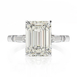 5 carat emerald cut fake engagement ring inspired by victoria beckham for women online under $500