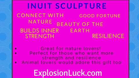 buy Inuit sculptures at www.explosionluck.com as Christmas gift