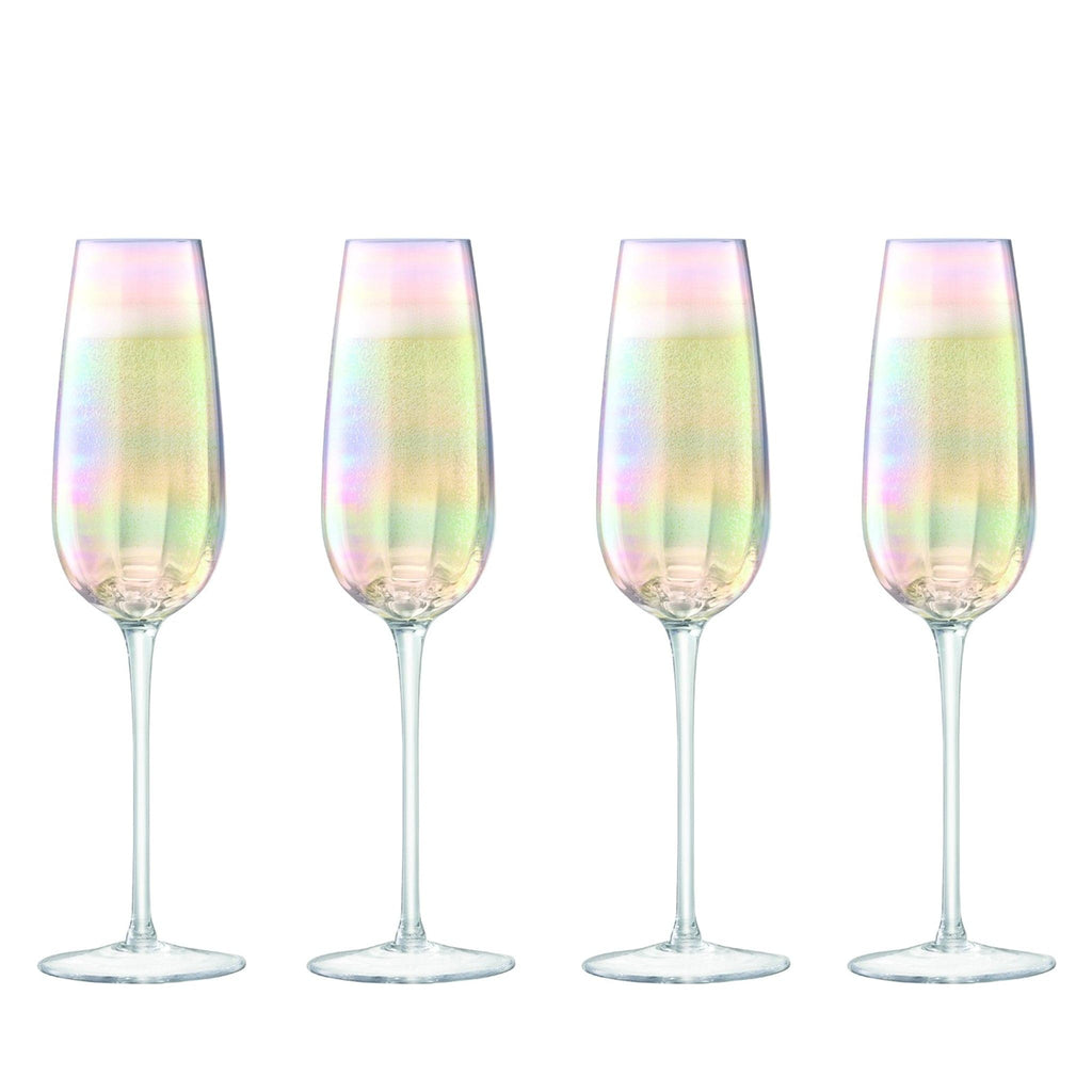 Set of 4 Extra Large Iridescent Wine Glass