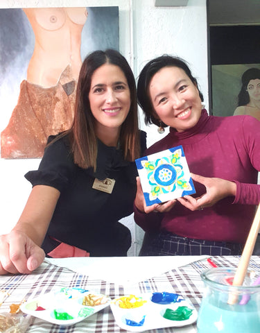 tile painting workshop porto portugal by subcultours