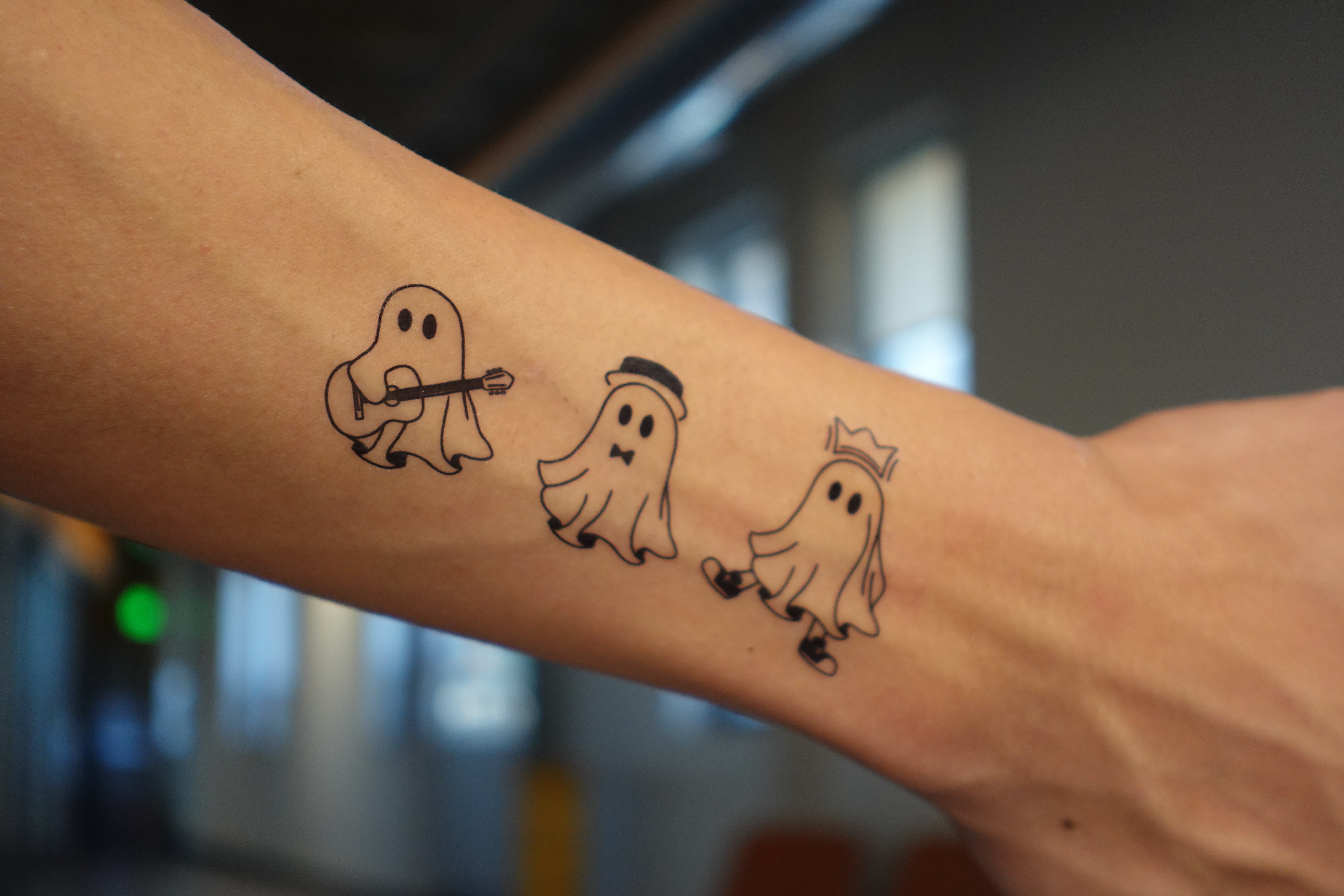 5 Spooky Tattoos To Get You in the Halloween Spirit  Spooky tattoos  Minimalist tattoo Ghost tattoo