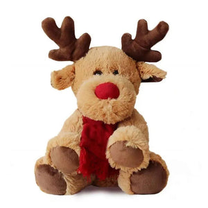 Lovely Funny Christmas Reindeer Scarf Plush Stuffed Doll Toys Plush Soft Pillow Stuffed Toys Home Sofa Decoration Gifts For Kids - Kidz Kompany