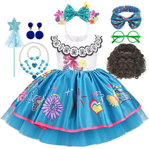 Baby Girl Mirabel Charm Dress Anime Movie Role Playing Outfits Birthday Party Carnival Disguise Gown Halloween Fantasy Costume - Kidz Kompany