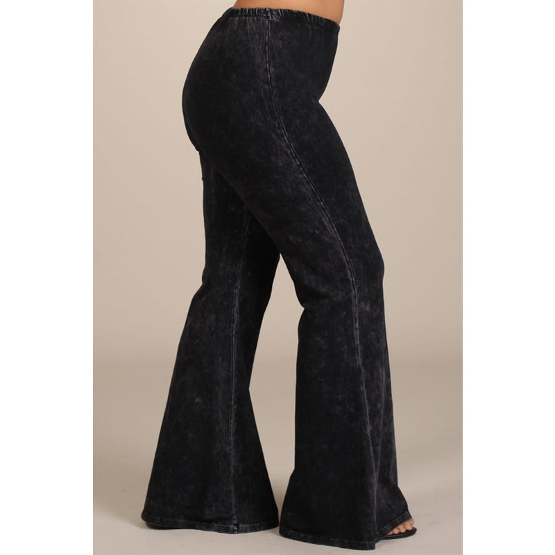 black bell bottom jeans plus size