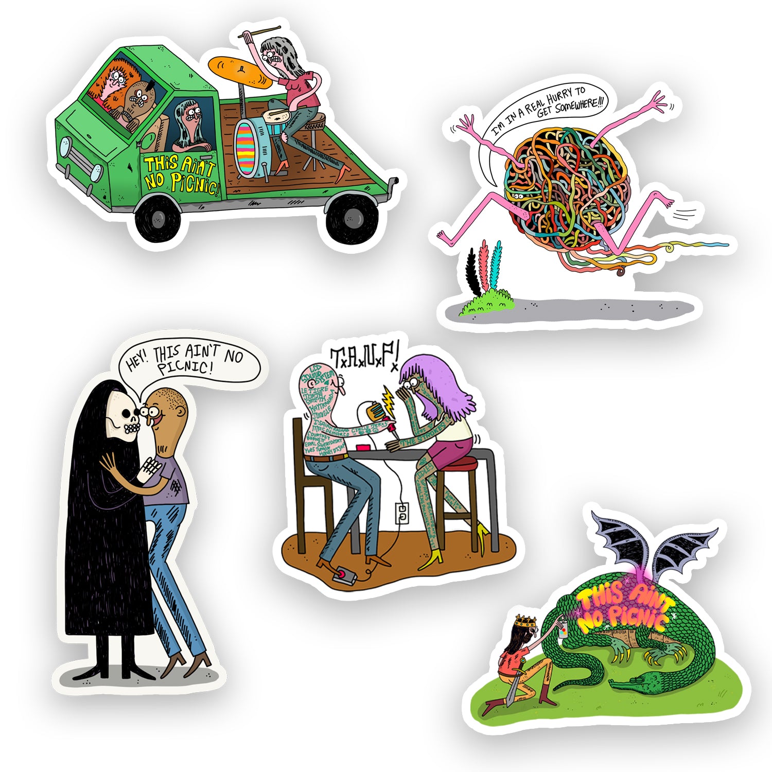 Jay Howell Sticker Pack - Goldenvoice Events Merchandise product image