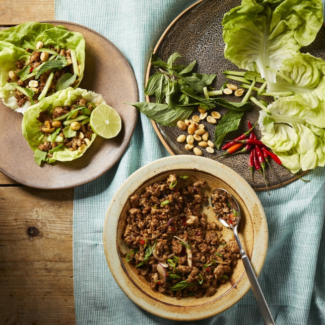 Thai Style Pork Lettuce Cups