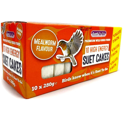Suet To Go - Suet Cakes with Mealworm 10 x 280g - Buy Online SPR Centre UK