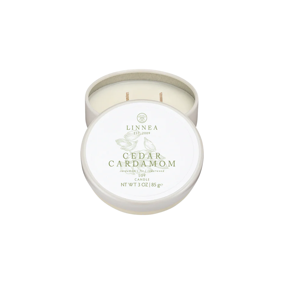 Linnea cedar cardamom petite candle