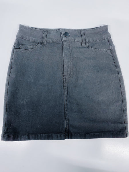 #2354 Black Stretchy Mini Skirt