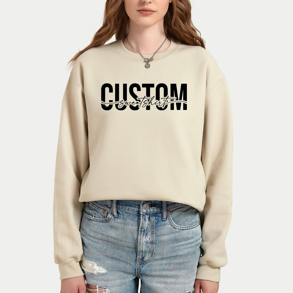 Custom Hoodie With Retro Wavy Font, Custom Hoodie Women, Hoodies