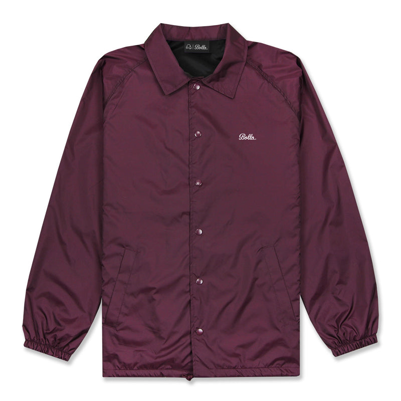 coach jacket burgundy