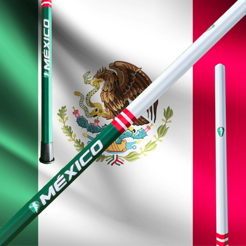 Team Mexico Custom Lacrosse Shaft - White