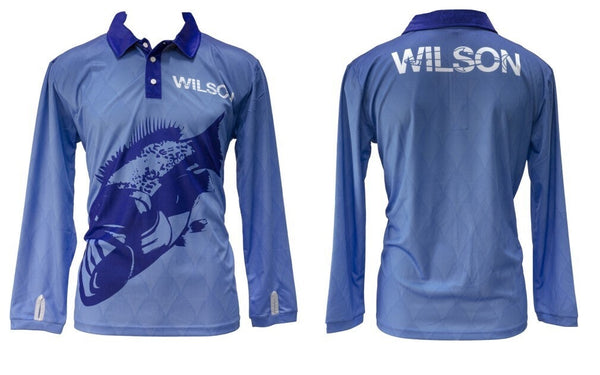 Team Wilson Pink/Purple Tournament Long Sleeve Fishing Shirt - Fishing