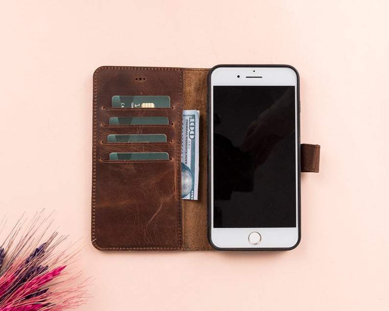 Zonsverduistering Bondgenoot klok iPhone SE Leather Wallet Case - LupinnyLeather – Lupinnyleather