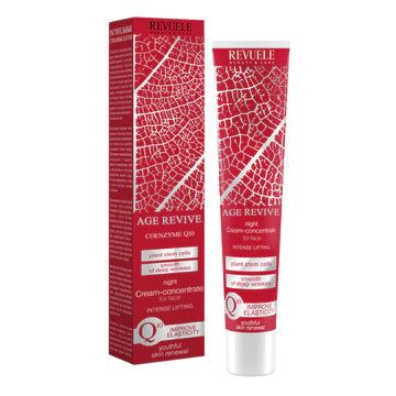 La crema de noche Age Revive con Coenzima Q10, revitaliza, humecta y reafirma la piel, dejando un cutis suave y luminoso. Está disponible en Colombia a través del portal cosmeticosenlinea.com