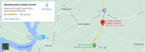 Woodmeadow garden centre Google map