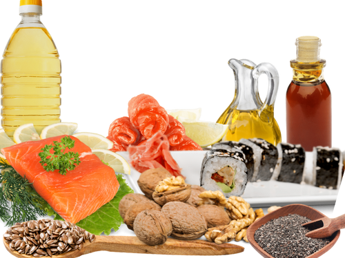 Omega-3-reiche Lebensmittel bei Polyneuropathie Öle, Fisch und Nüsse und Samen