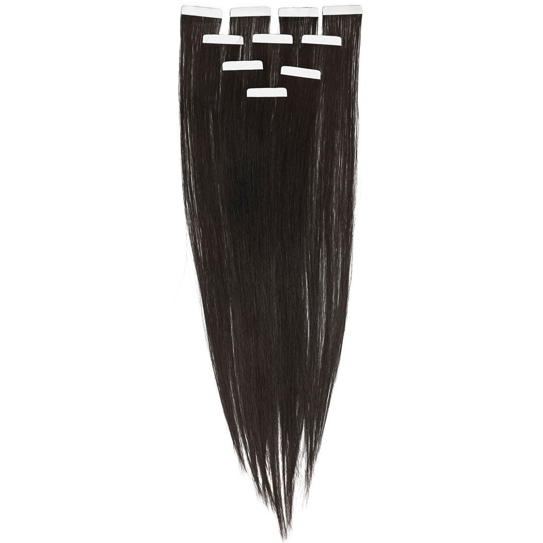AVERA High Quality Human Straight Black Tape In Hair Extensions – A V E R A