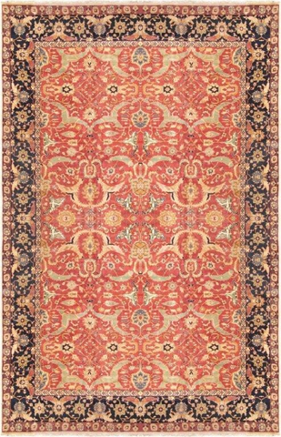 Agra Collection Hand-Knotted Lamb's Wool Area Rug