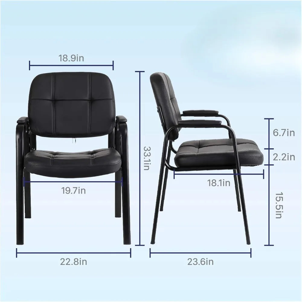 HESSE Product Short Title: Waiting Room Guest Chair - Bonded Leather - 23.6" W