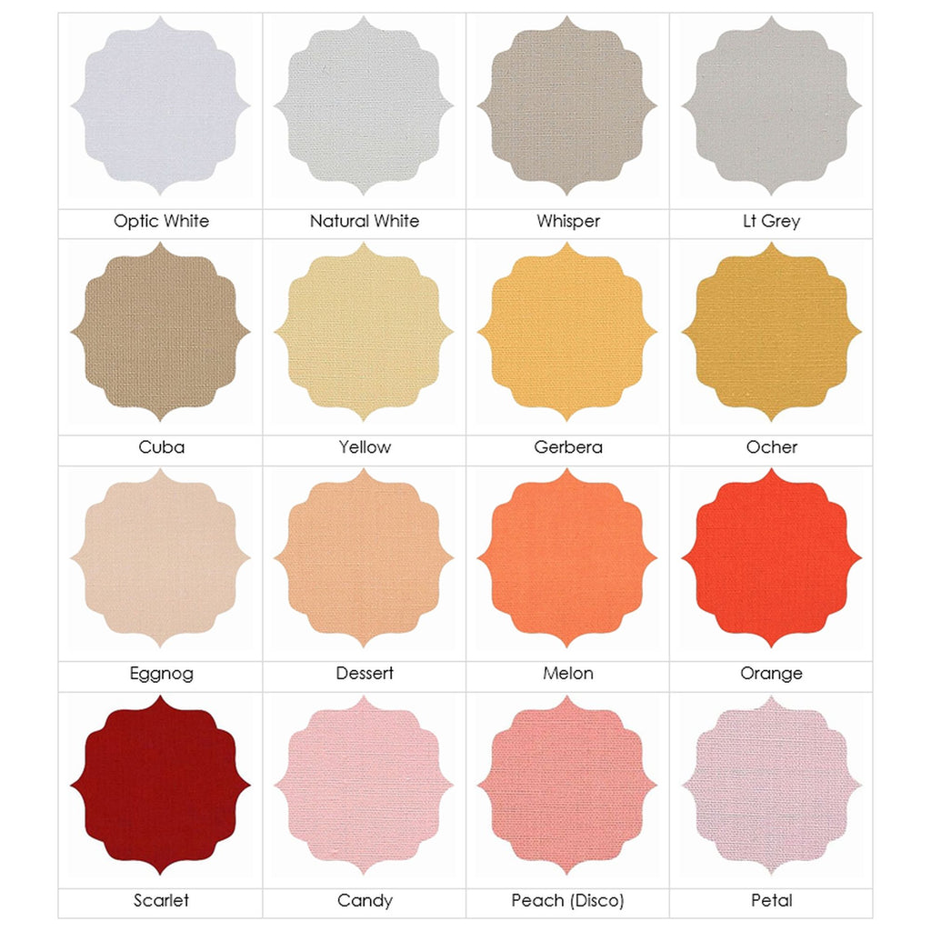 available cotton percale colors page one