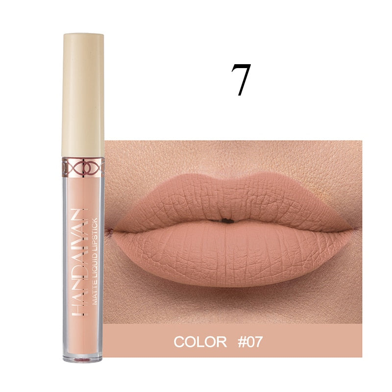 12 Colors Nude Lip Gloss Matte Liquid Lipstick Long Lasting Waterproof by Sajios