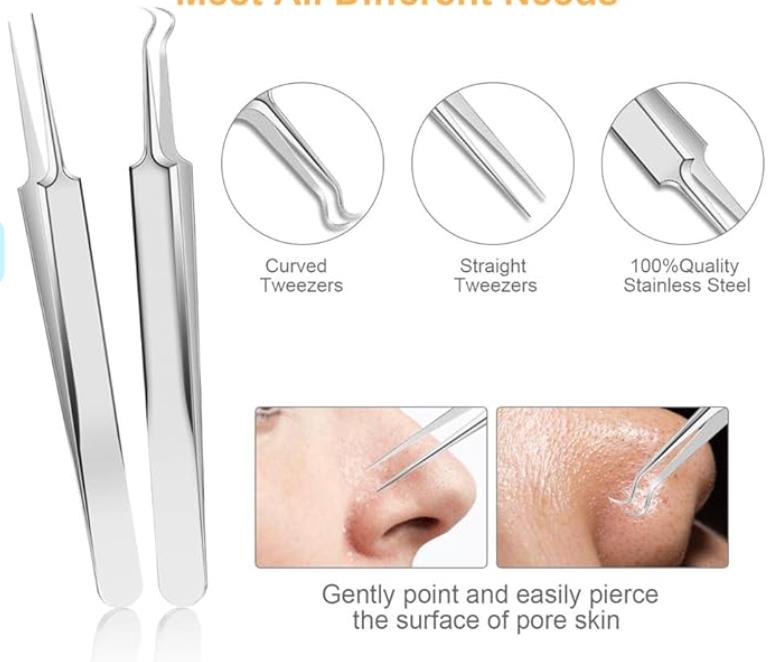 UUBAAR Blackhead Remover Tools with Tweezers