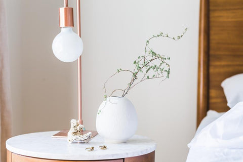 Copper Bedside LED Lamp