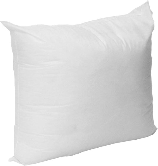 Mybecca Set of 4 - 18 x 18 Premium Hypoallergenic Stuffer Pillow Insert  Sham Square Form Polyester, Standard / White - Made in USA