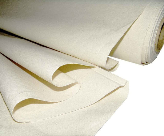 Mybecca 100% Cotton Muslin Fabric/Textile Unbleached, Draping Fabric Wide: 63 inch Natural 2-Yards (5.25 Feet x 6 Feet)(63 x 72)