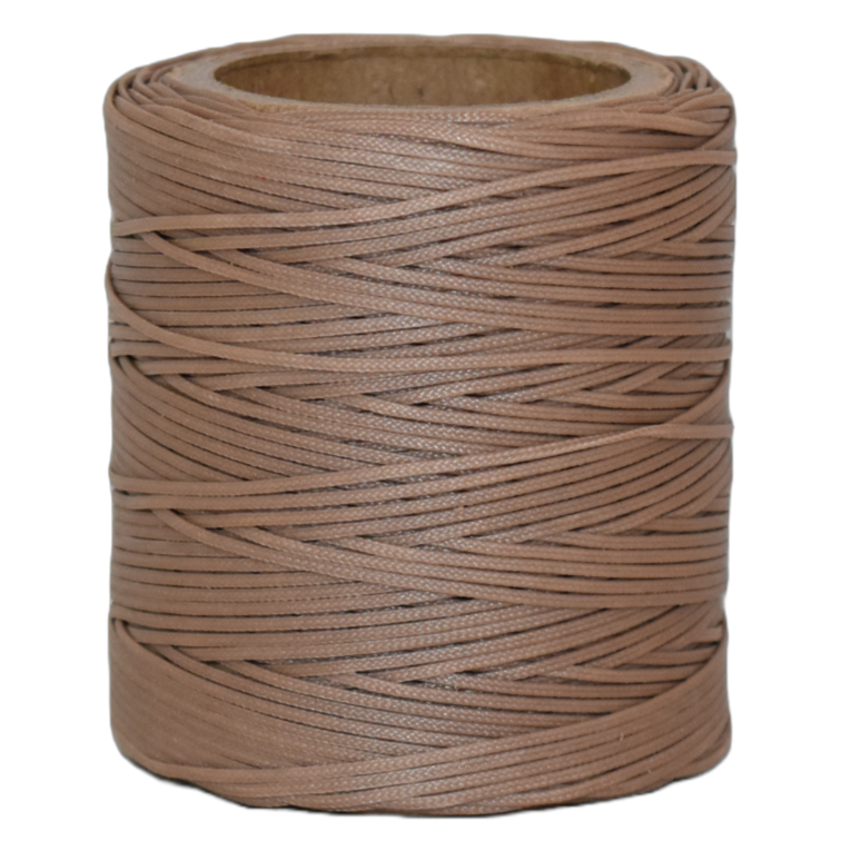 Hemptique Waxed Cotton Cord - Brown, 2 mm