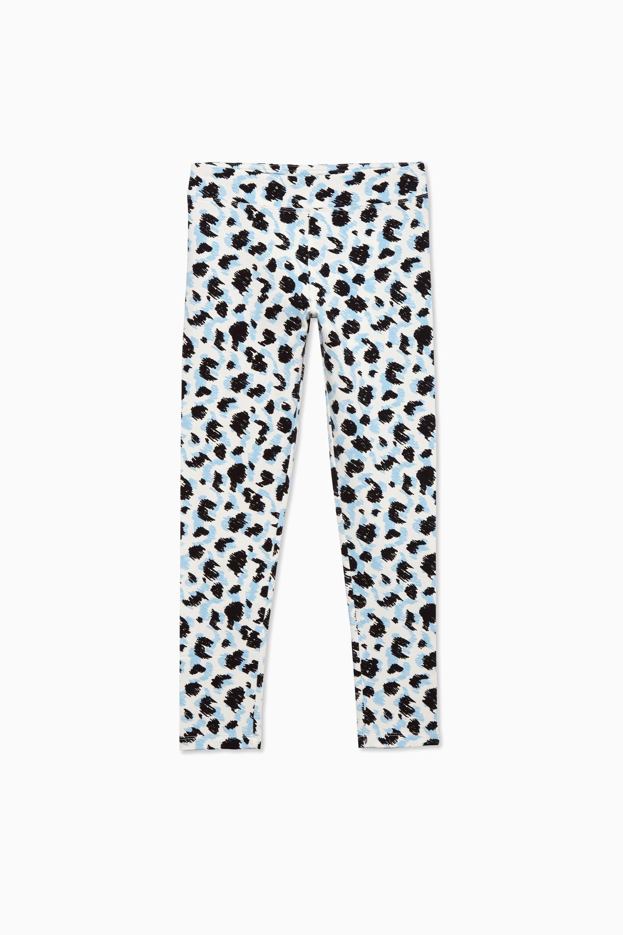 White Snow Leopard Leggings - Designed By Squeaky Chimp T-shirts