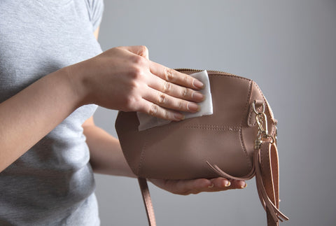cleaning leather bag at home