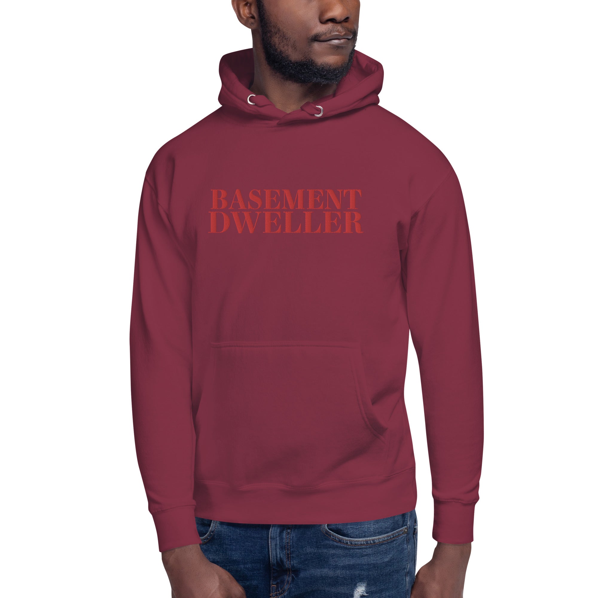 Maroon hot sale basement hoodie