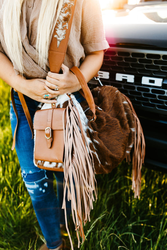 Fringe Cowhide Purse – Weston Wild