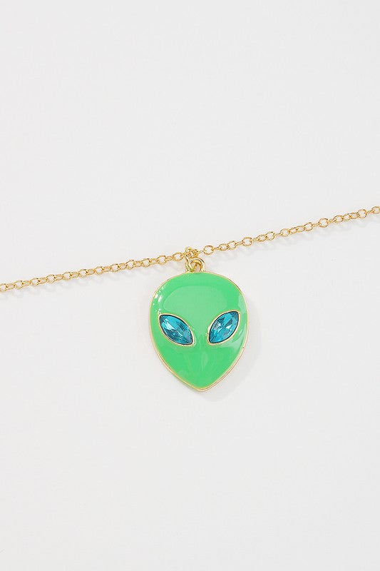 alien pendant necklace