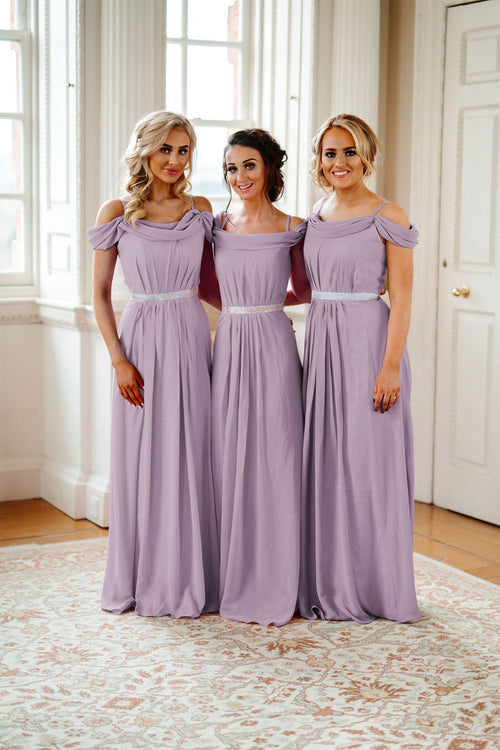 dusky lavender bridesmaid dresses