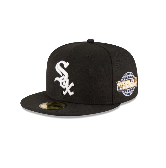 white sox fitted hat grey underbrim